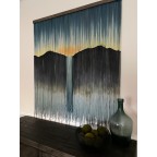 "Sunset Over Waterfall" Wall Hanging