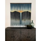 "Sunset Over Waterfall" Wall Hanging